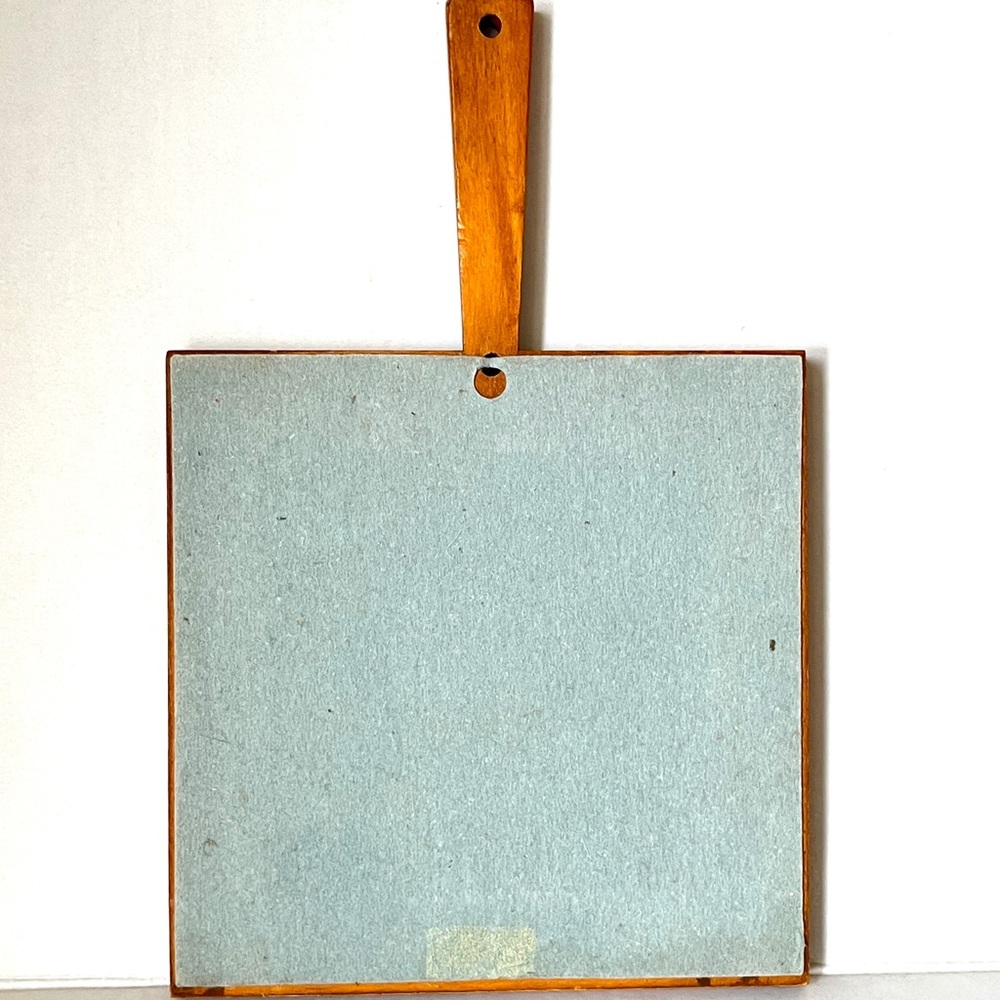 Ceramic Tile Framed Vintage Kitchen Decor Wall Art Trivet Cutting Board Sweden - Picture 3 of 6